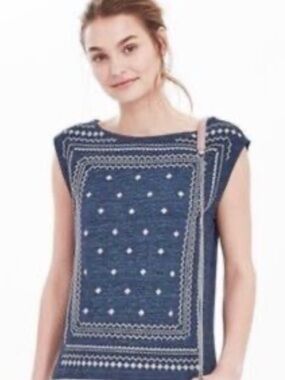 Banana Republic Embroidered Top